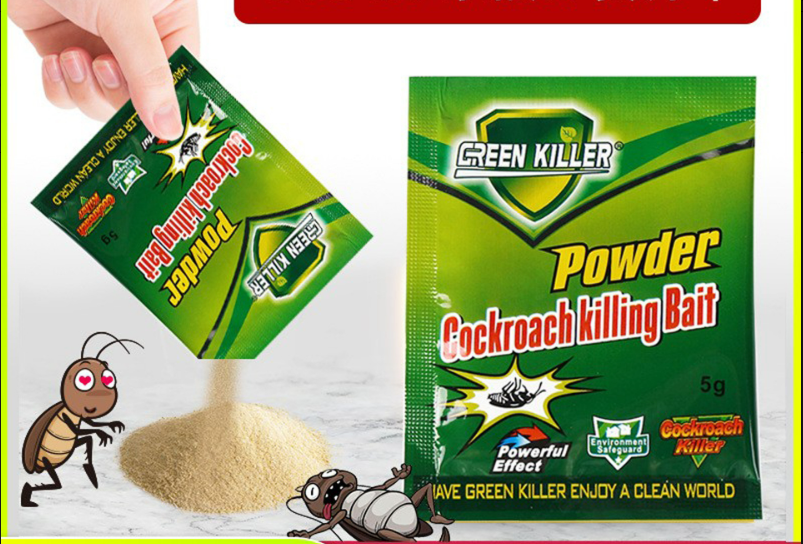 Green Killer Cockroach Bait for Home and Restaurant Use Outdoor Pest Control Solution