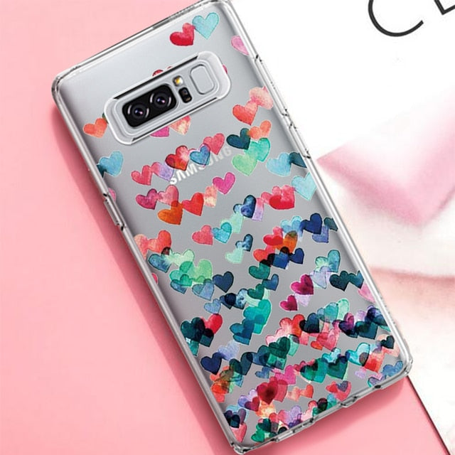 Soft Silicon Case For Samsung Galaxy S9 S8 Plus S7 S6 Edge Note 9 8 Cartoon TPU Printed Protective Fundas For Samsung S9