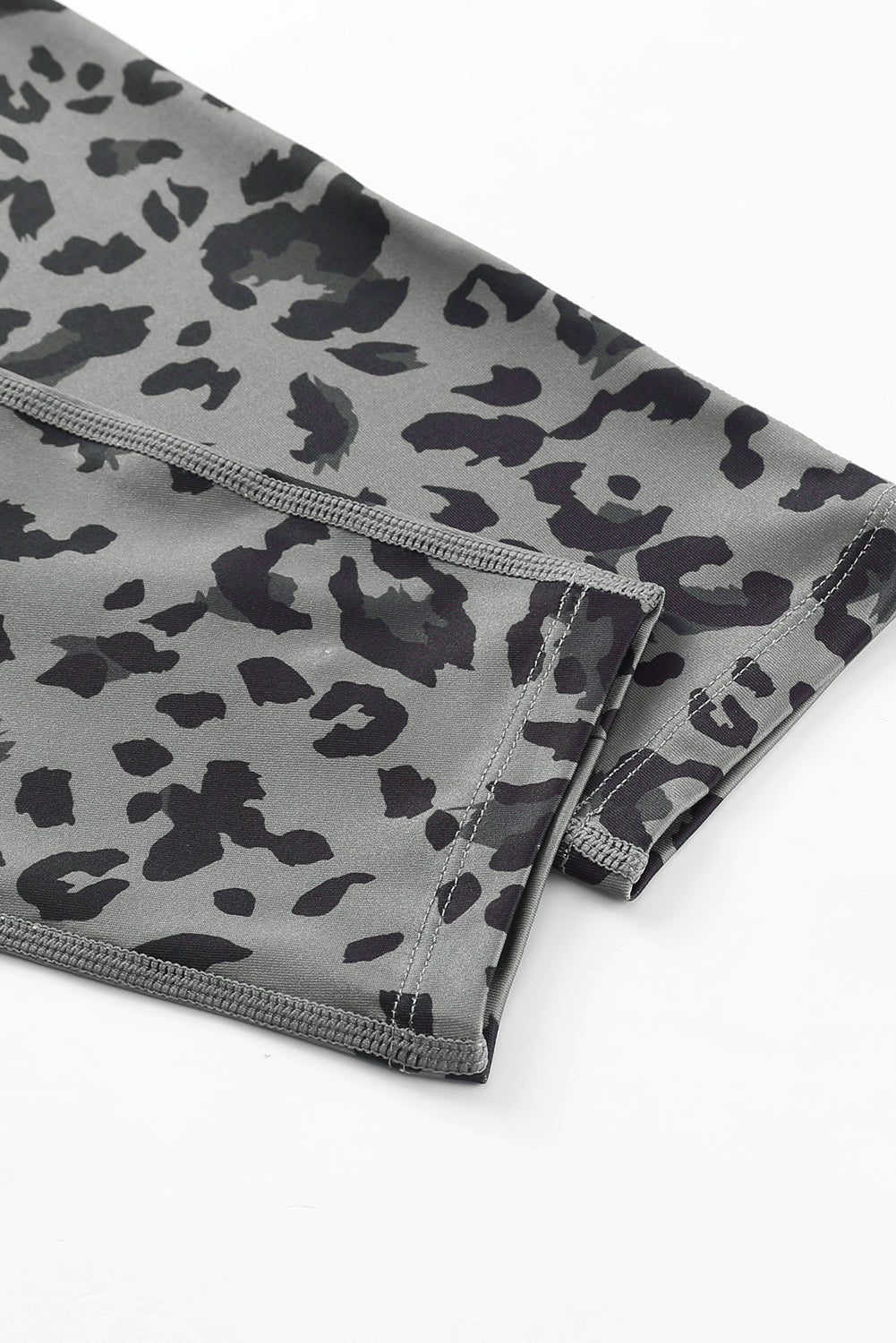 Green Classic Leopard Print Active Leggings